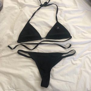 BoutineLA Manhattan black Avalon bikini set (S/MD)